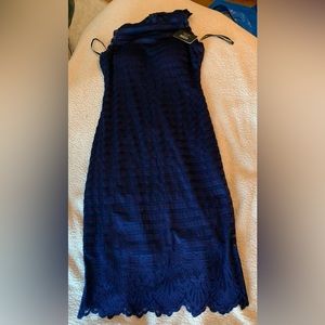 Guess blue and black dress